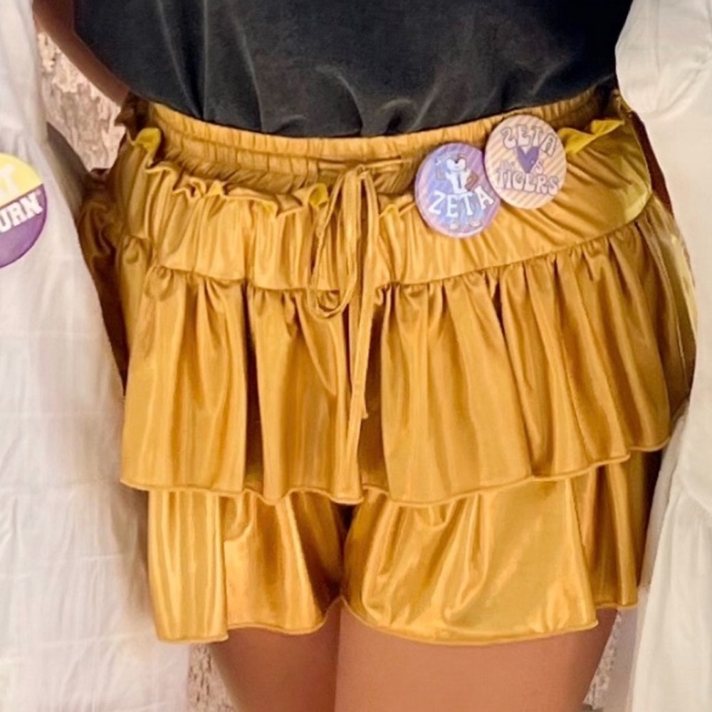 Gold Metallic Skort/skirt